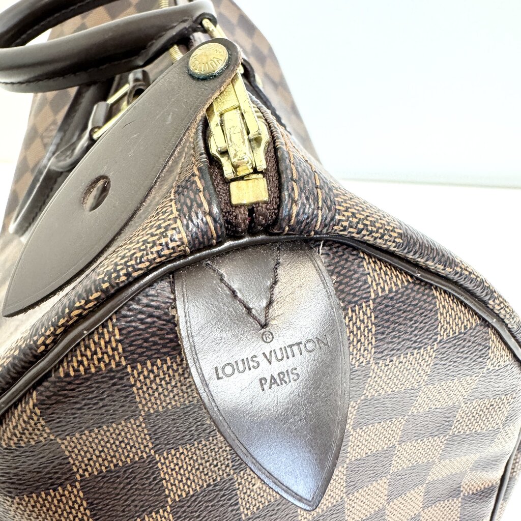 LOUIS VUITTON Damier Ebene Speedy 35 – The Closet New York