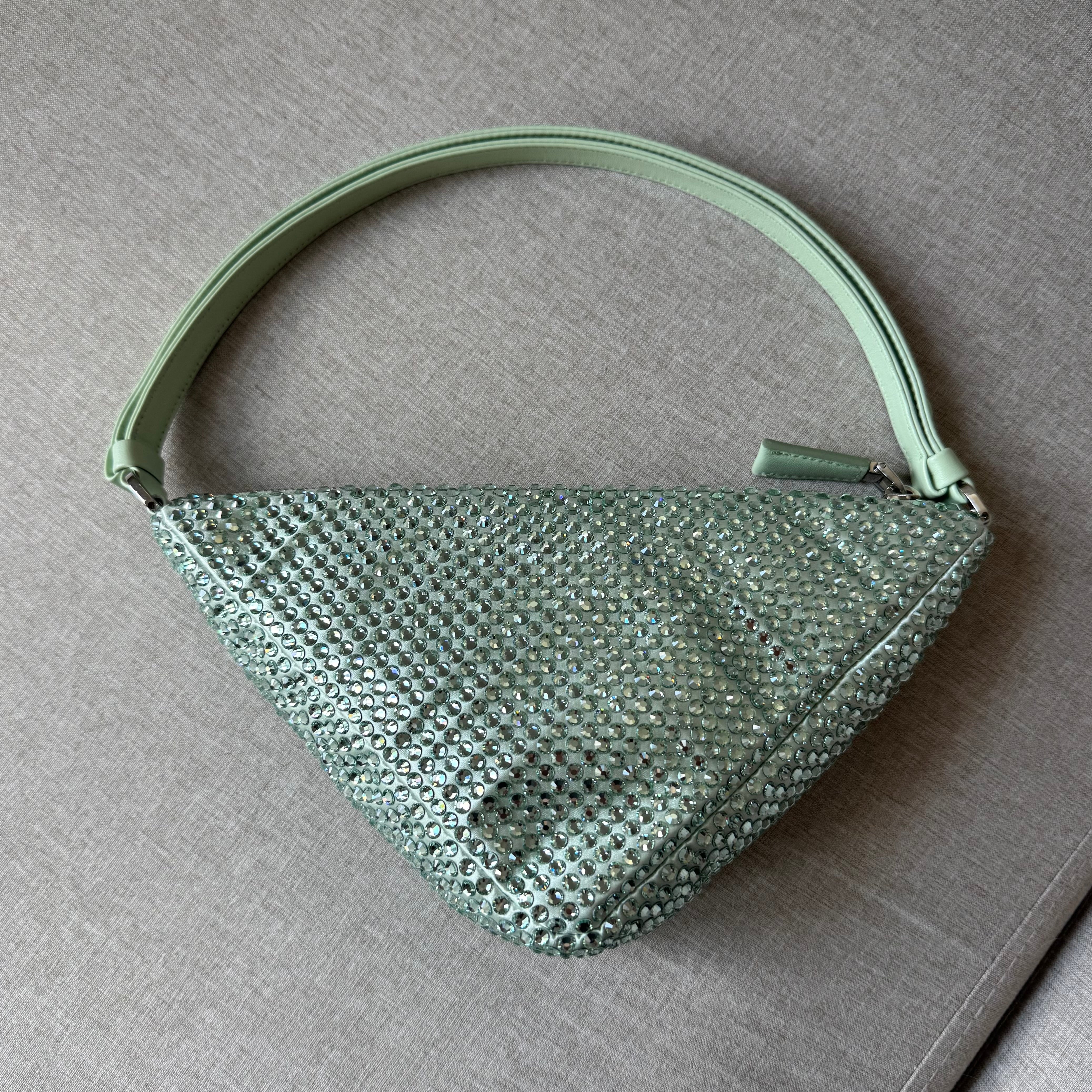 PRADA トライアングル Prada Triangle Crystal Handbag – The Closet New York