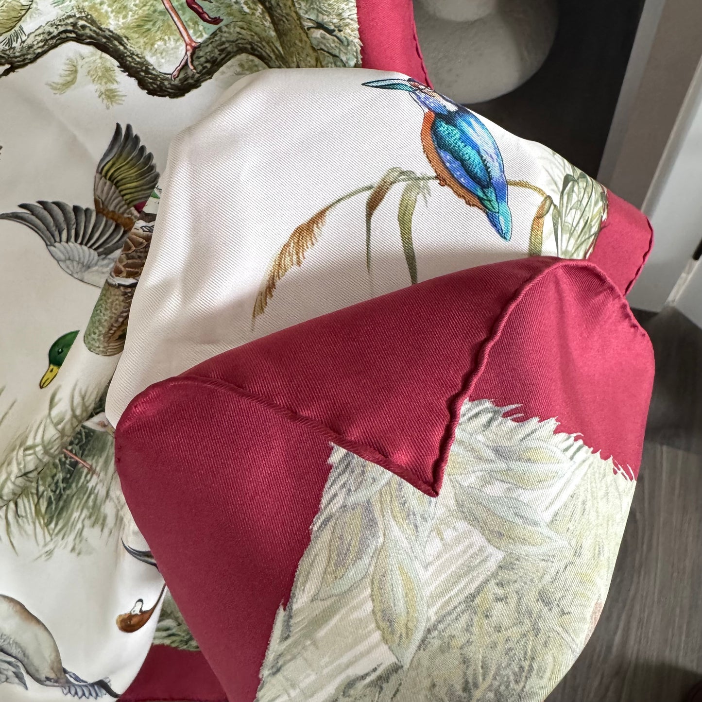 Hermes Paris Bird Silk Scarf