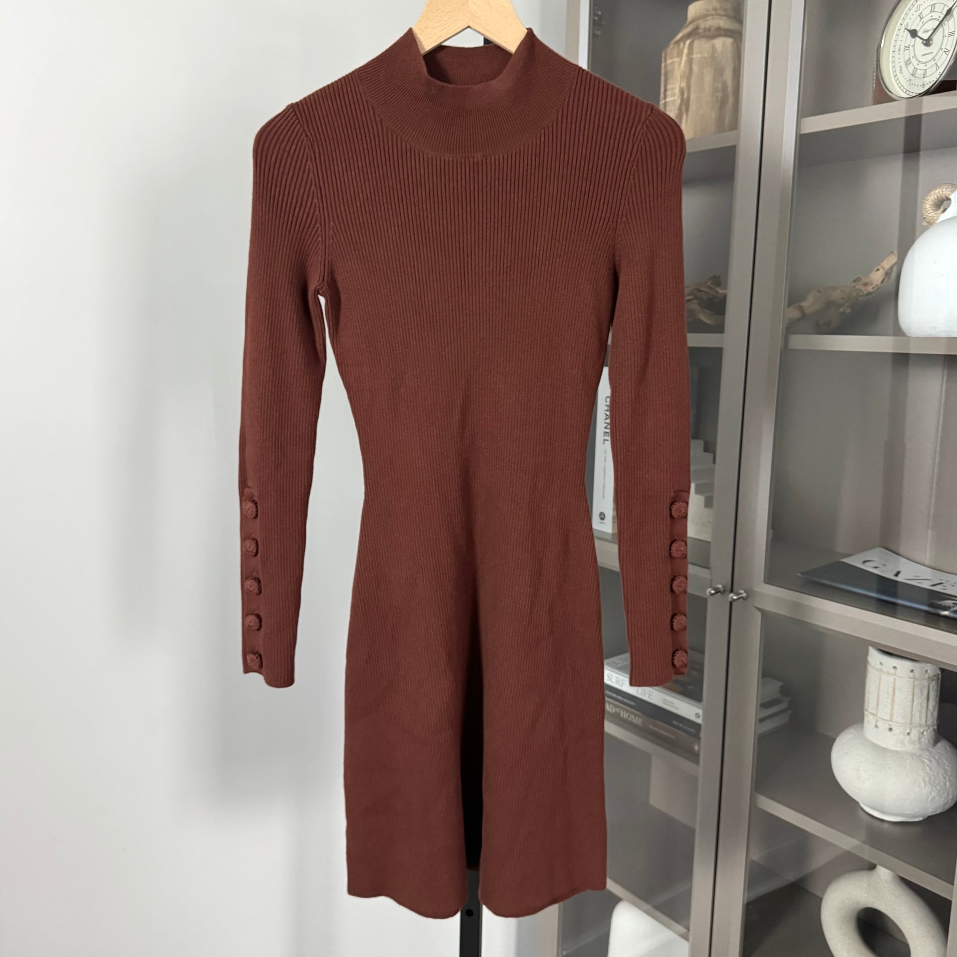 Sezane Holy Rib Knit Dress – The Closet New York Sezane Holy Rib Knit Dress – The Closet New York