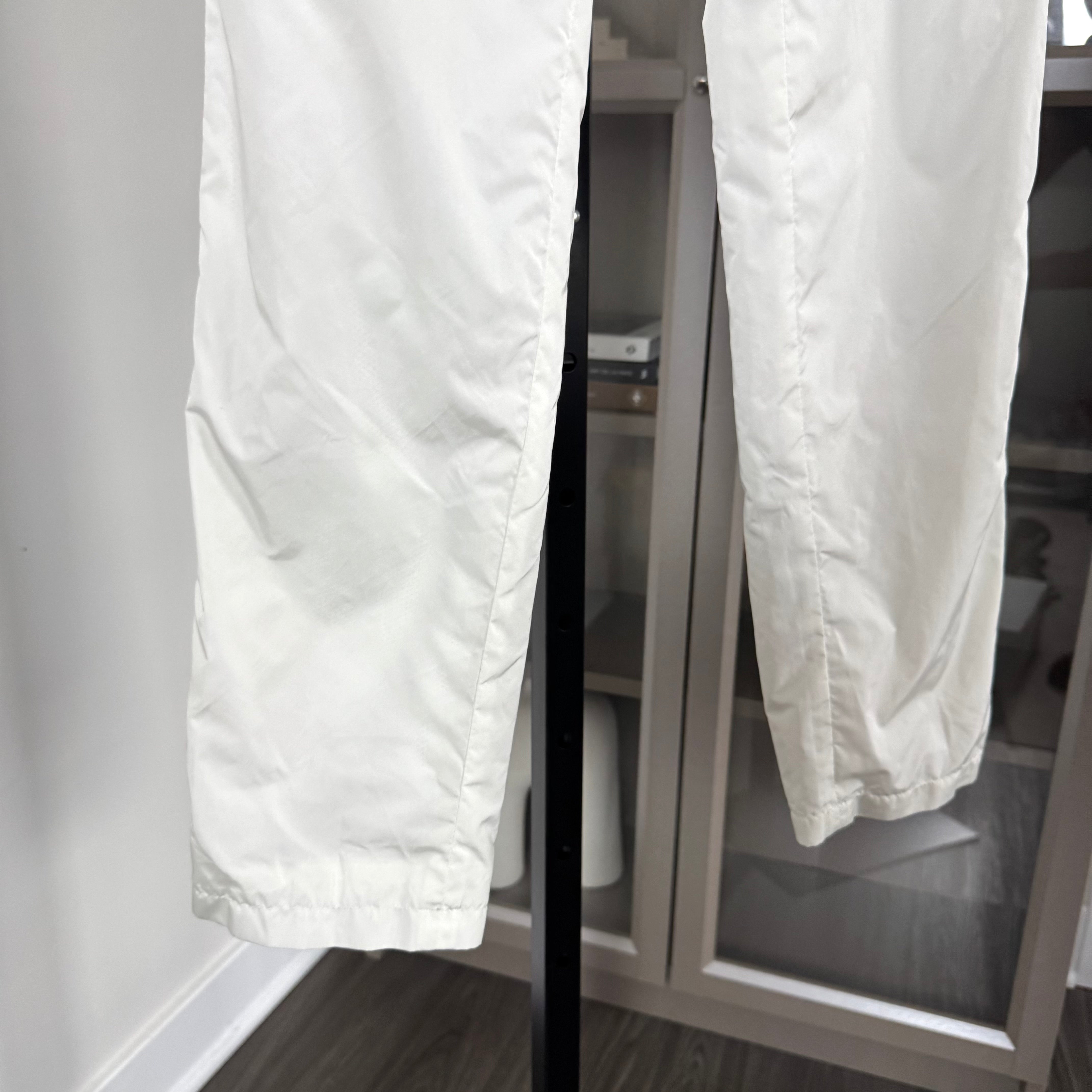 Prada White Nylon Mesh Lined Straight Trouser Pants – The Closet