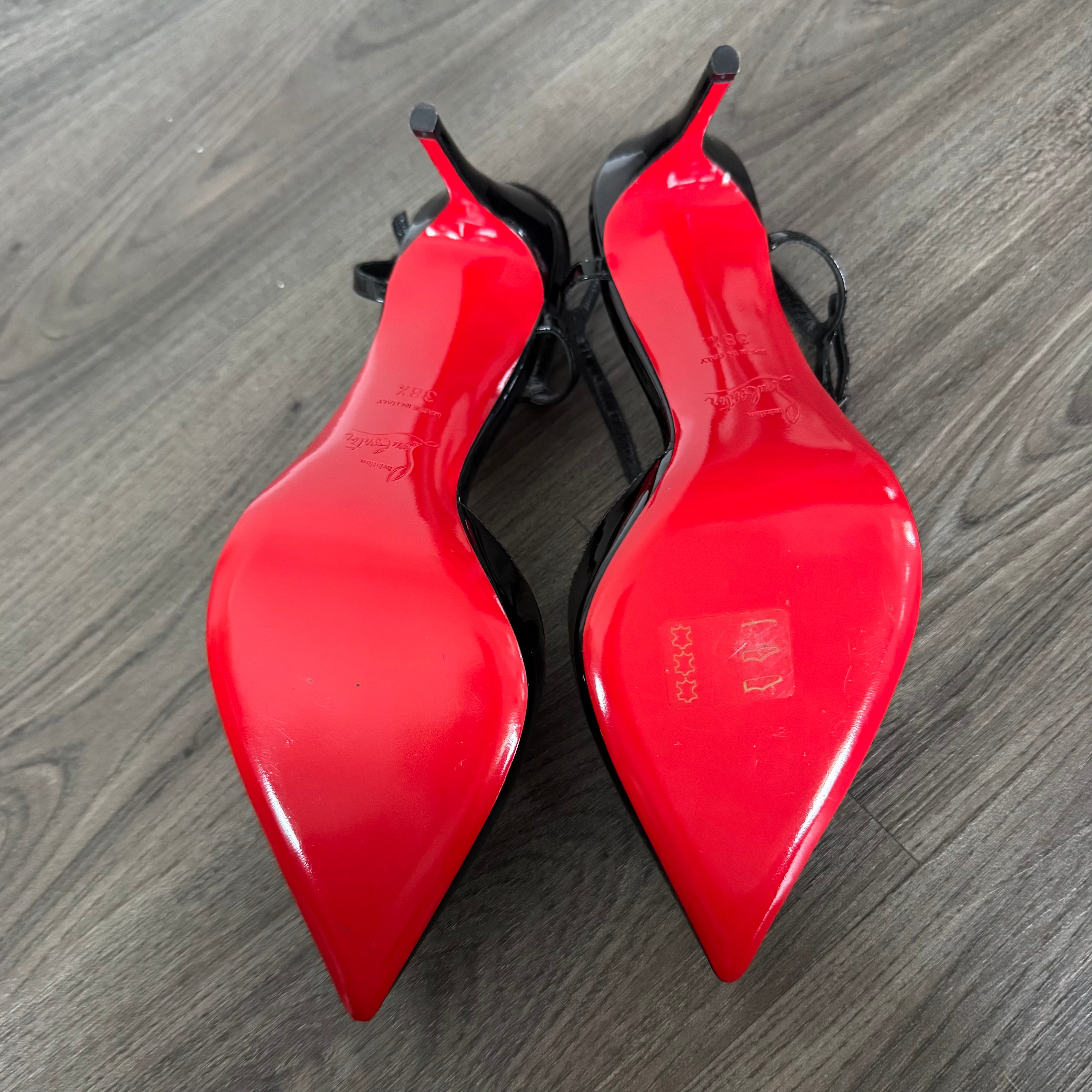 Christian Louboutin Rivierina 85 Heels – The Closet New York Christian Louboutin Rivierina 85 Heels – The Closet New York