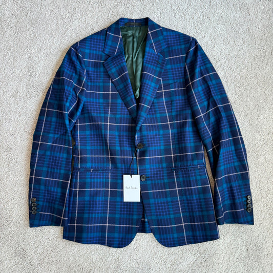 Paul Smith Blue Check Wool Sport Coat