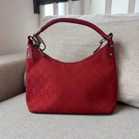 Gucci GG Canvas Hobo Handbag