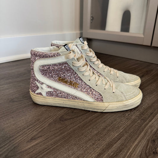 Golden Goose Slide Glitter Sneakers