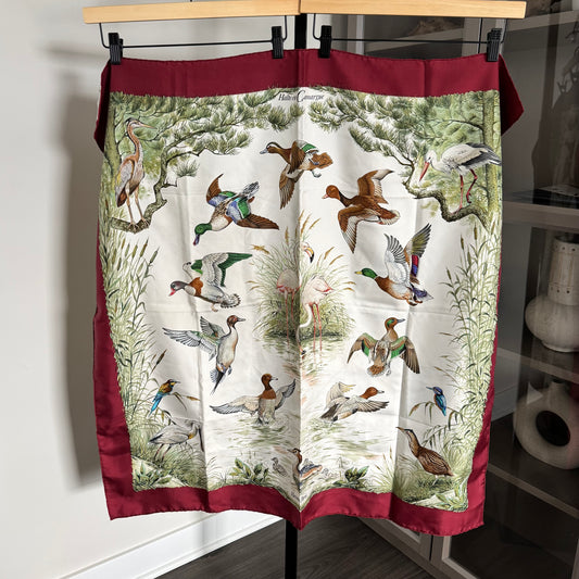 Hermes Paris Bird Silk Scarf