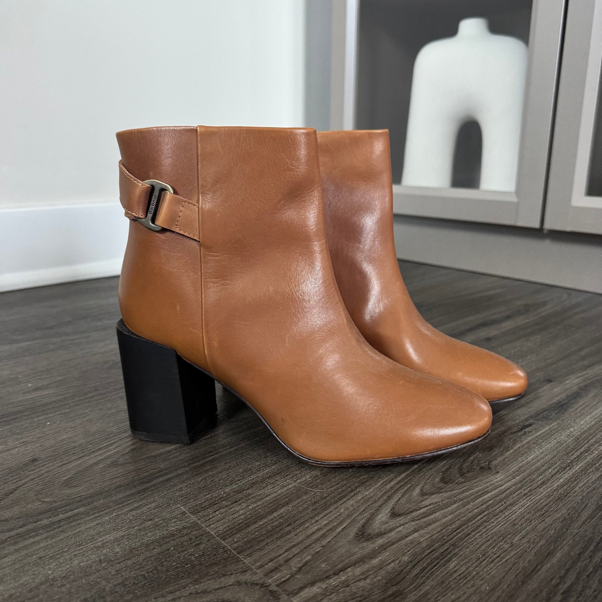 Barbour Piper Leather Heeled Booties – The Closet New York