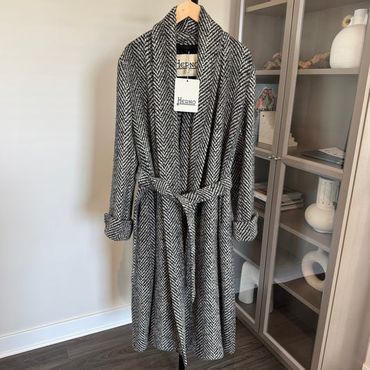 Herno Wool Belted Maxi Coat