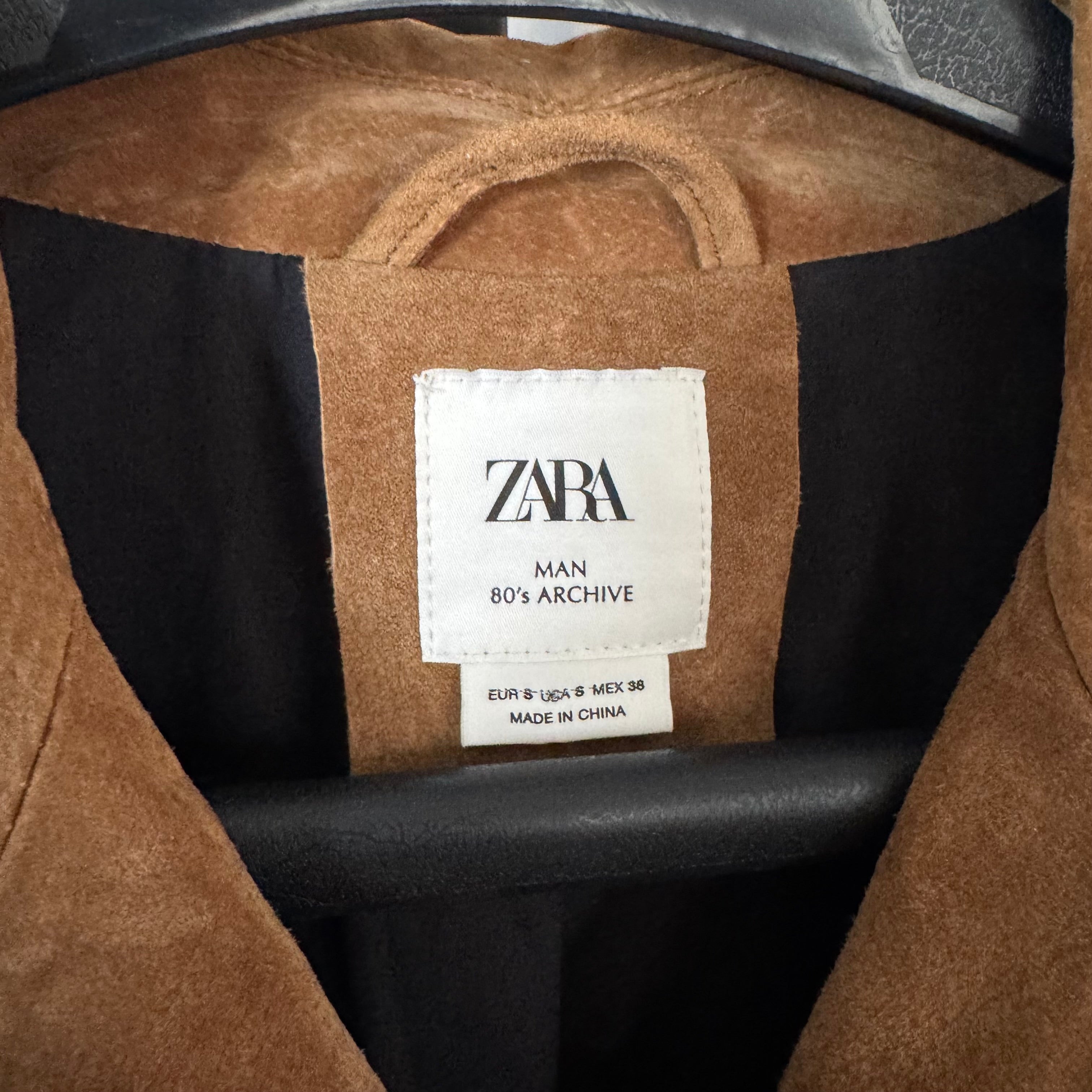archive zara western jacket suède black DOUBLE FACED FAUX SUEDE JACKET - Black | ZARA United States