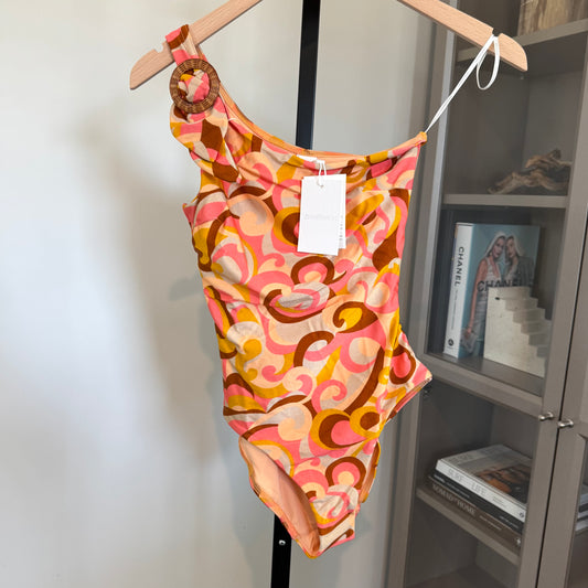 Zimmermann One Shoulder Swimsuit