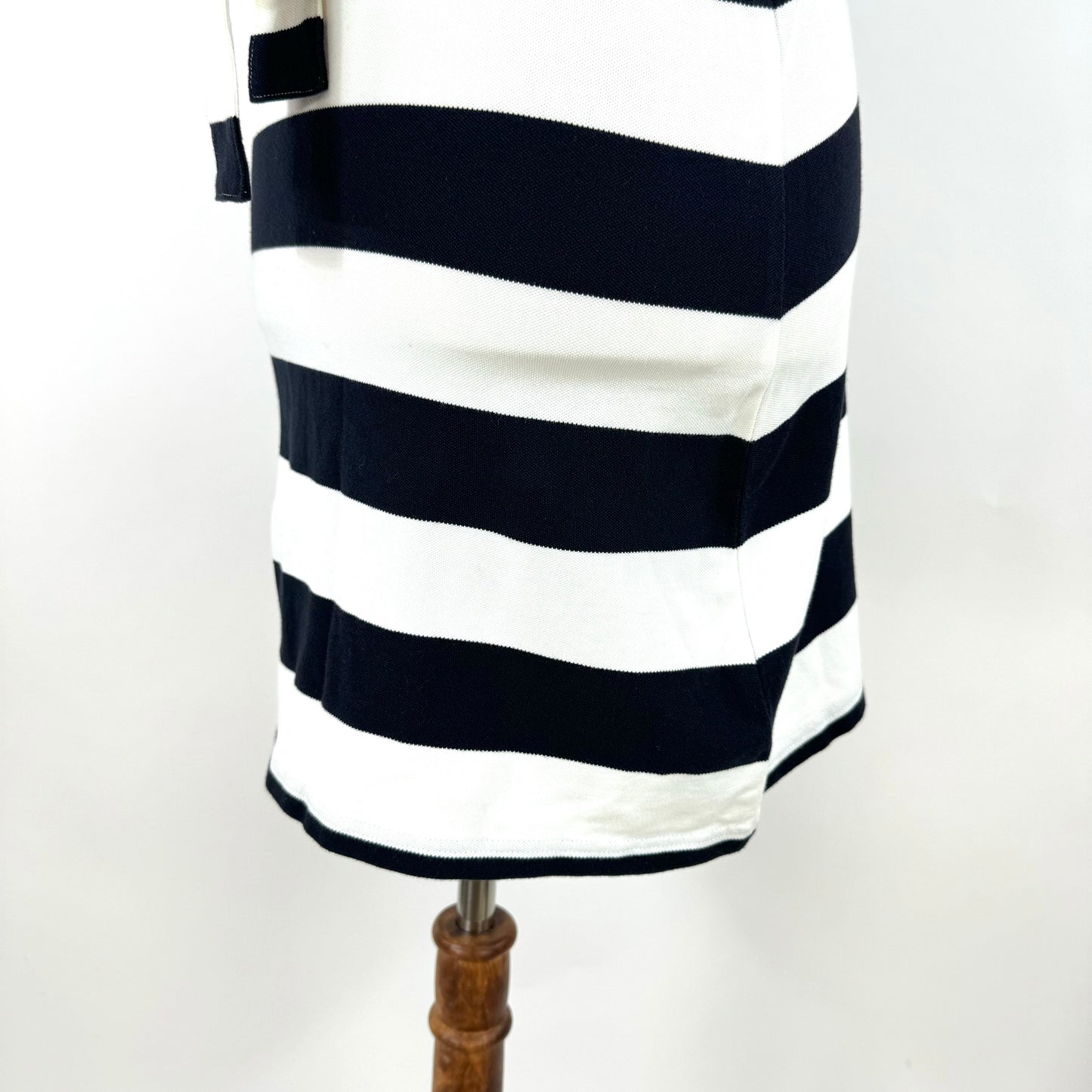 Burberry Striped Belted Polo Dress