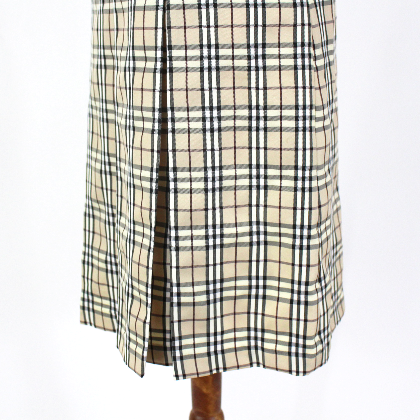 Burberry Nova Check Pleated Skirt