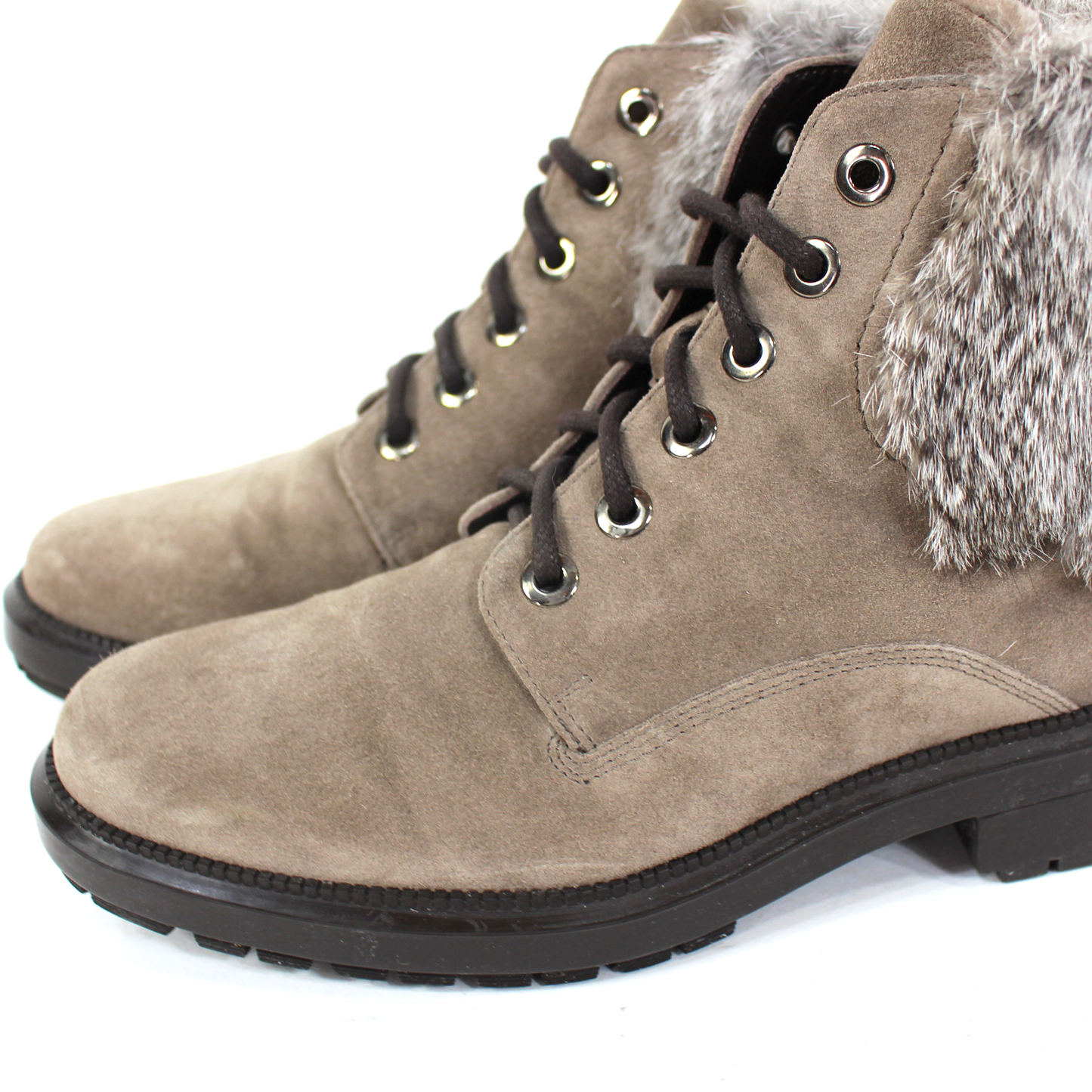 Aquatalia Lacy Suede Combat Boots