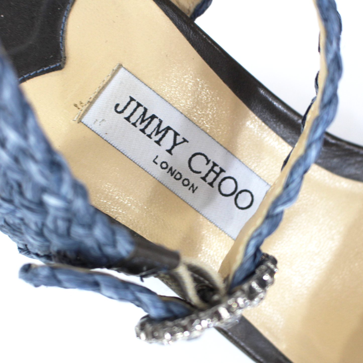 Jimmy Choo Raffia Platform Sandals