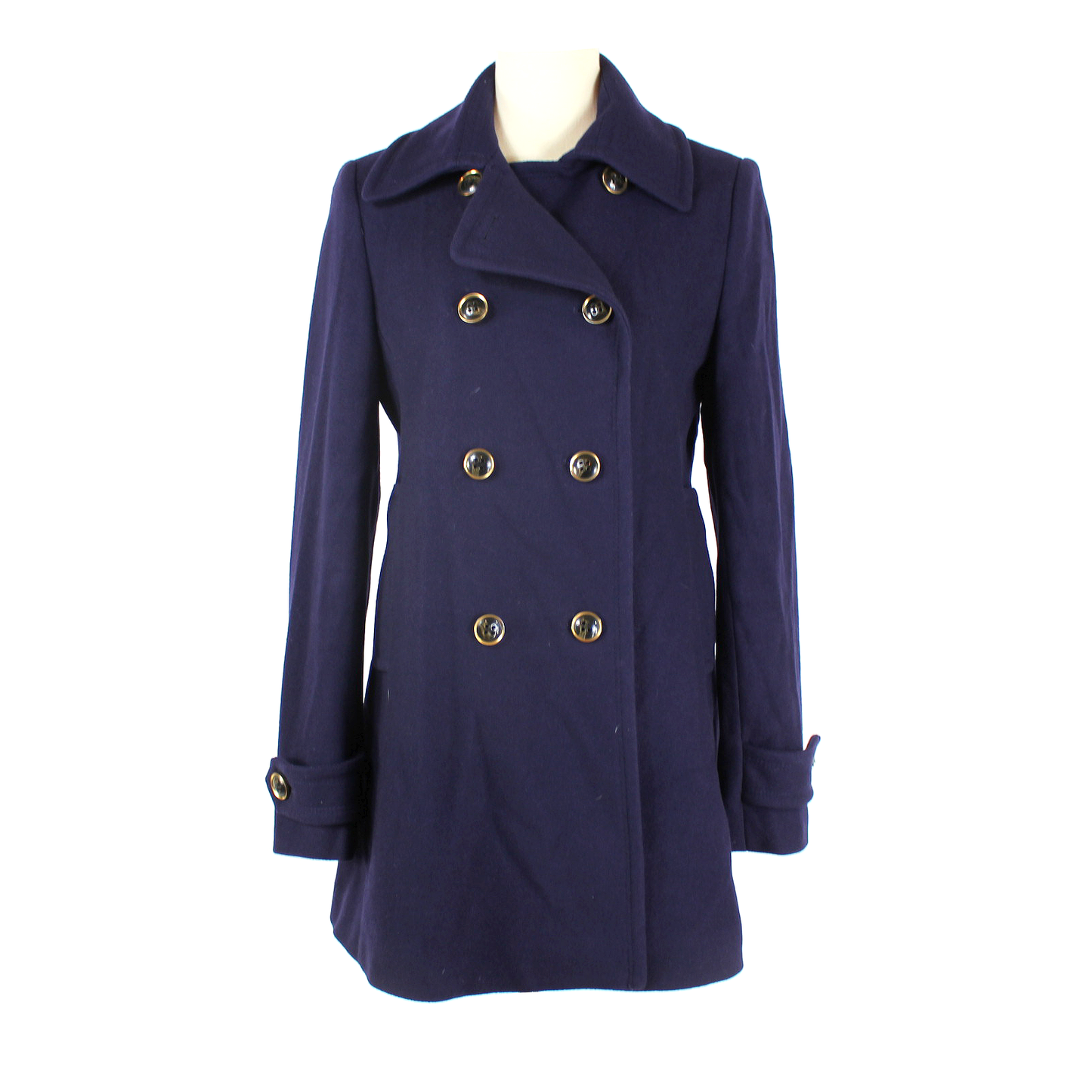 St. John Wool Navy Peacoat