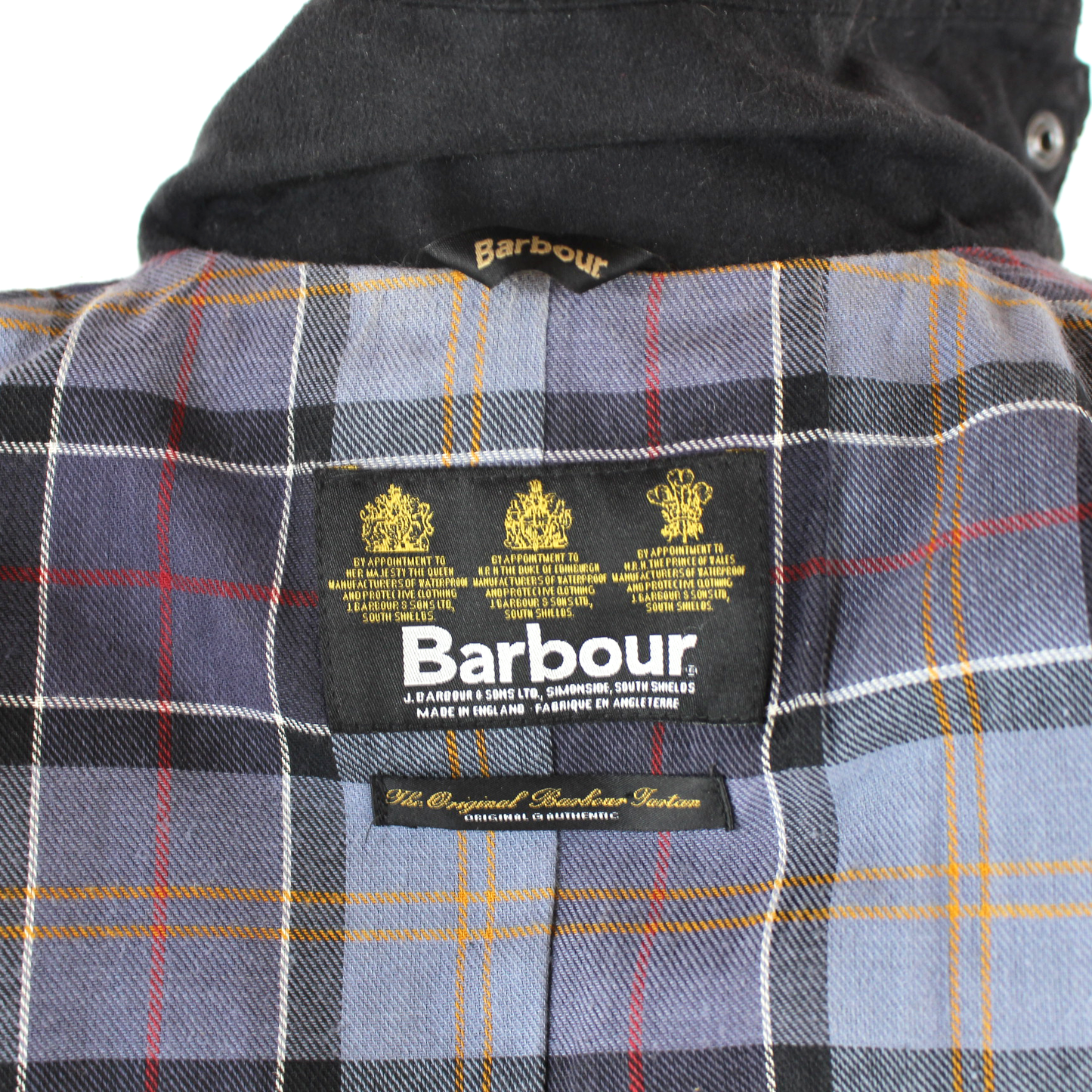 Barbour Plaid Lined Utility Jacket