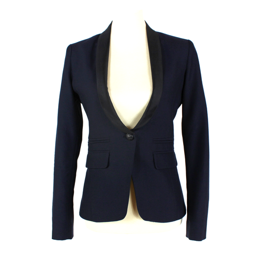 Smythe Satin Trim Duchess Blazer