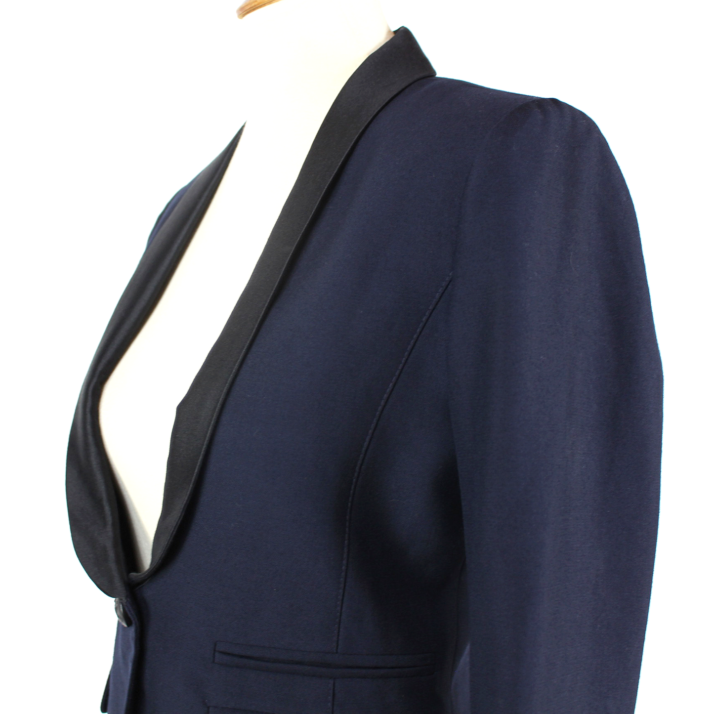 Smythe Satin Trim Duchess Blazer