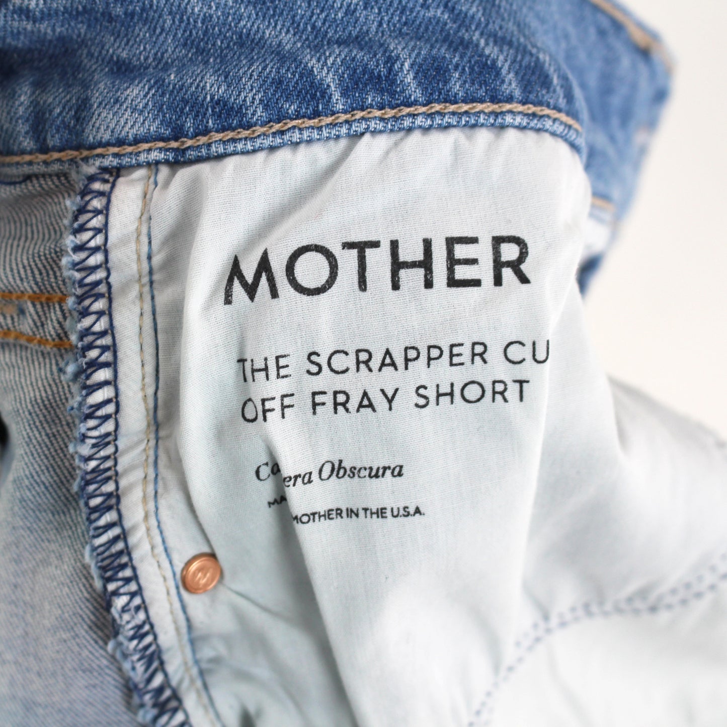 Mother Scrapper Cut Off Fray Shorts