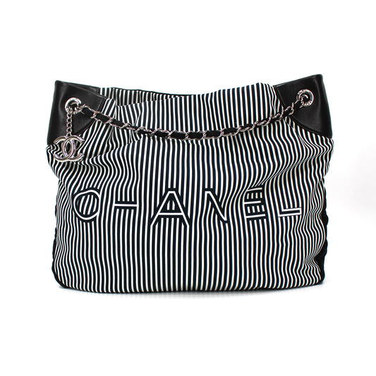 Chanel Striped Rialto Hobo Bag
