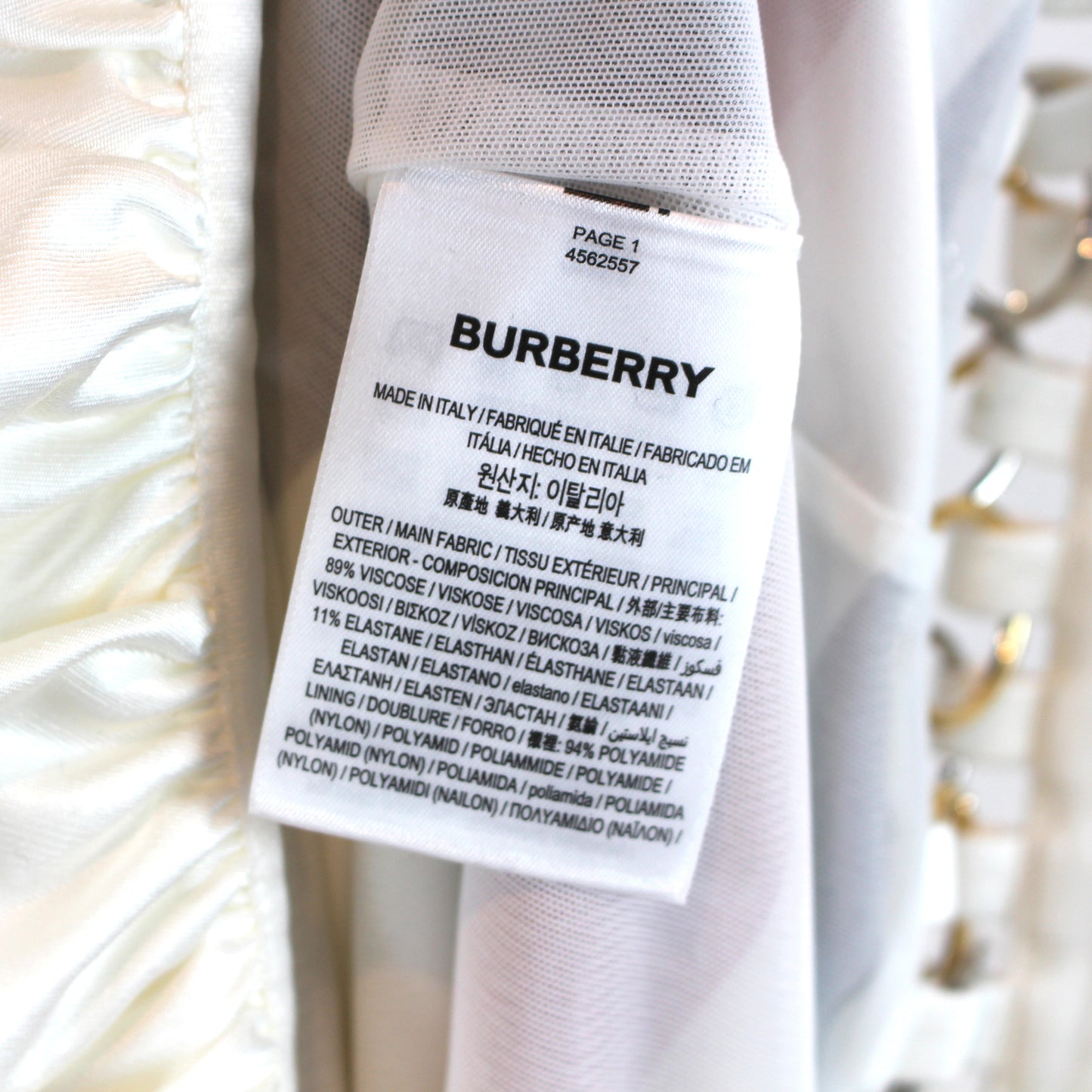 Burberry Ring Pierced Jersey Dress