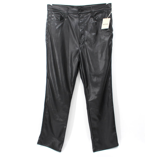 Mother Faux Leather Rider Pants