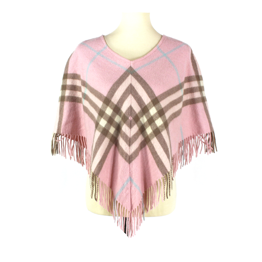 Burberry Cashmere Fringe Poncho