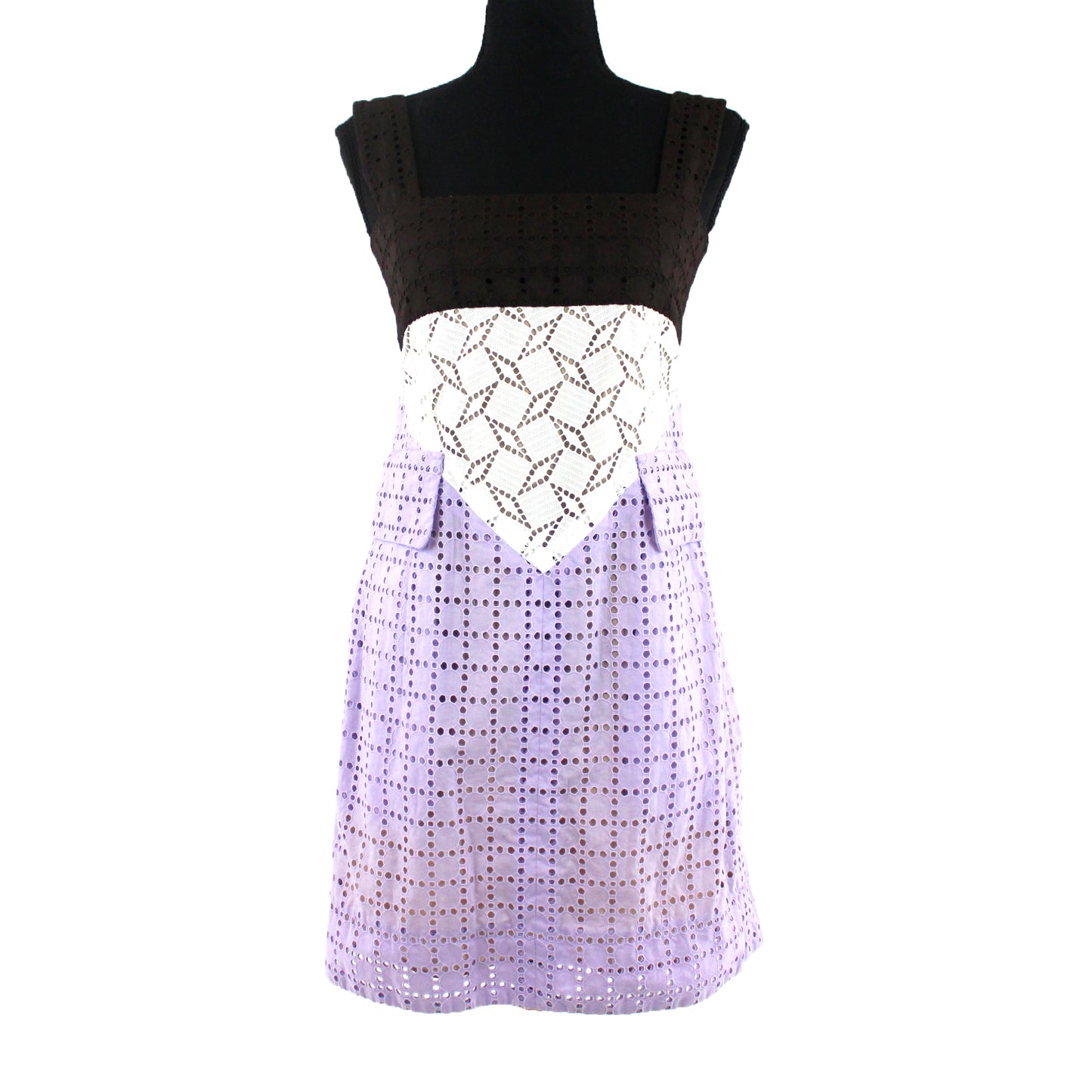Louis Vuitton Eyelet Mini Dress