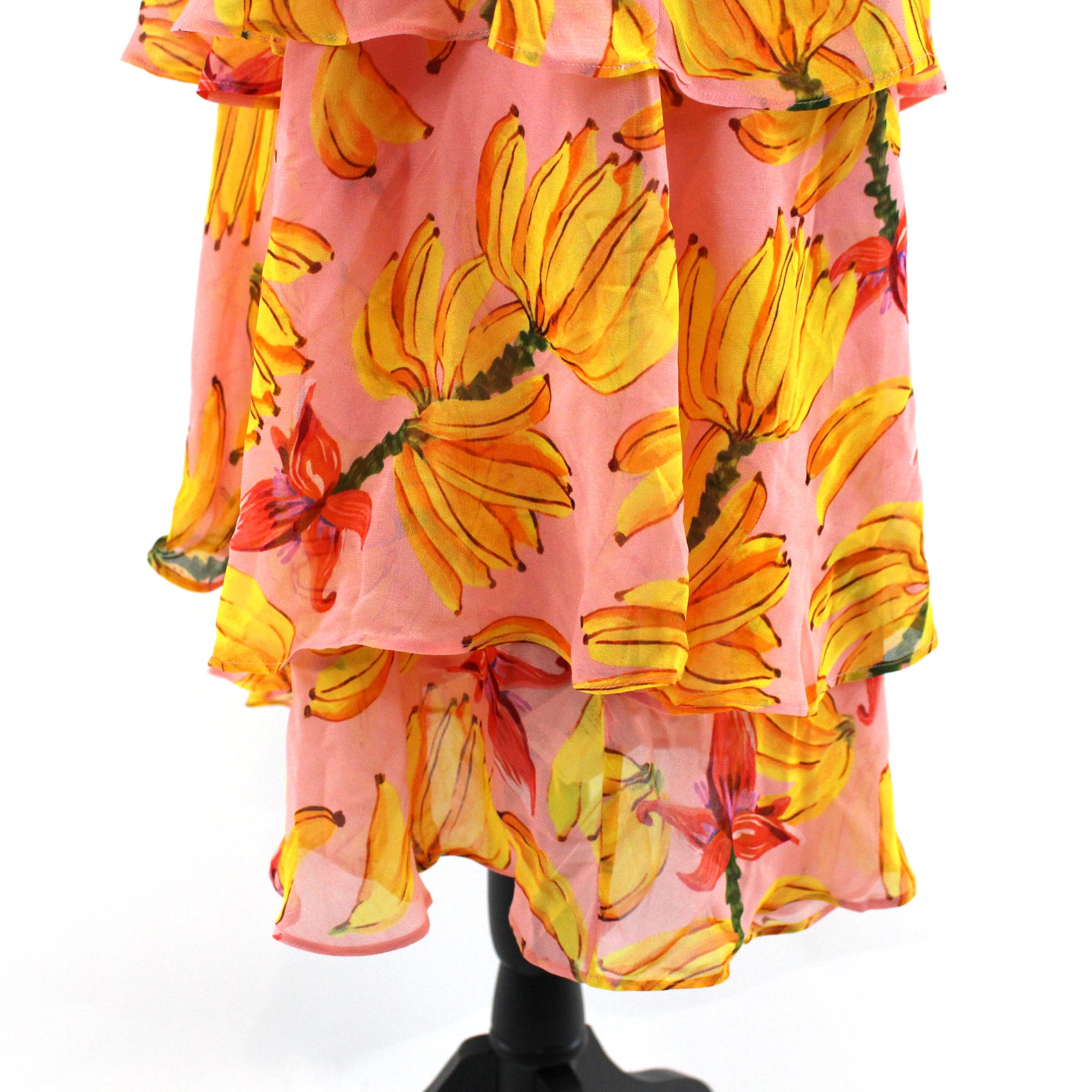 FARM offers Rio Banana Taste Ruffle Midi Dress