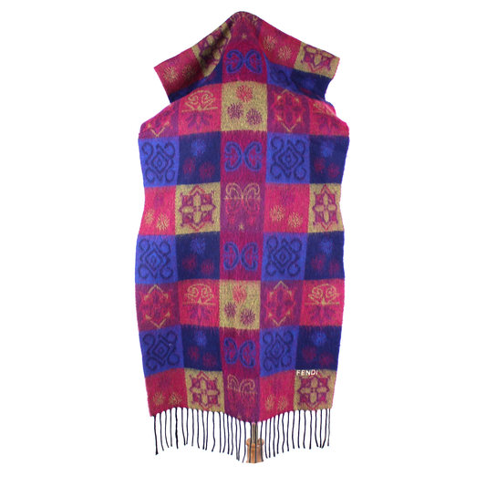 Fendi Fringe Trim Scarf