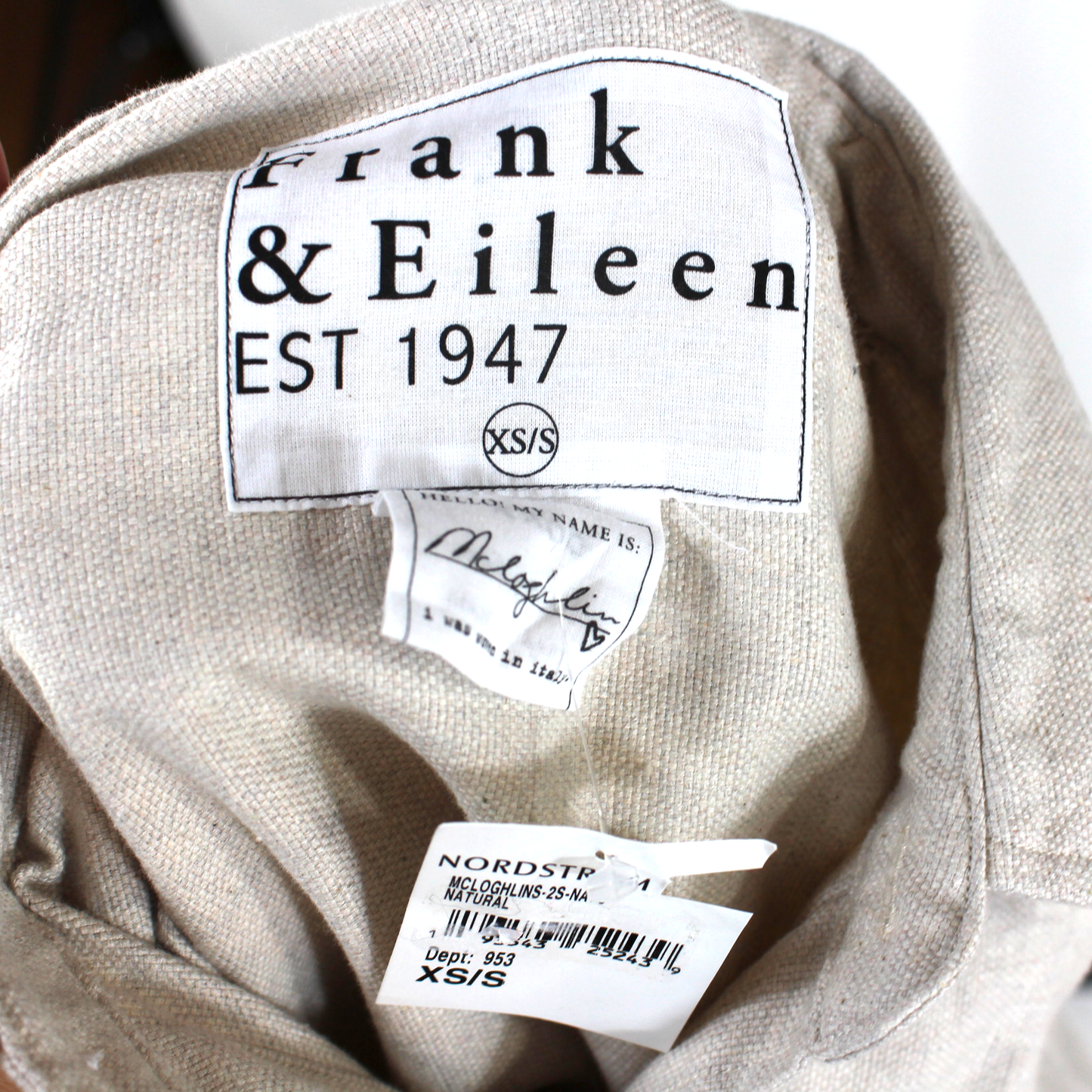 Frank & Eileen McLoghlin Shirt XS/S