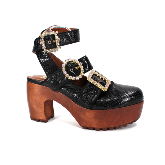 Autumn Adeigbo 3 Buckle Clogs