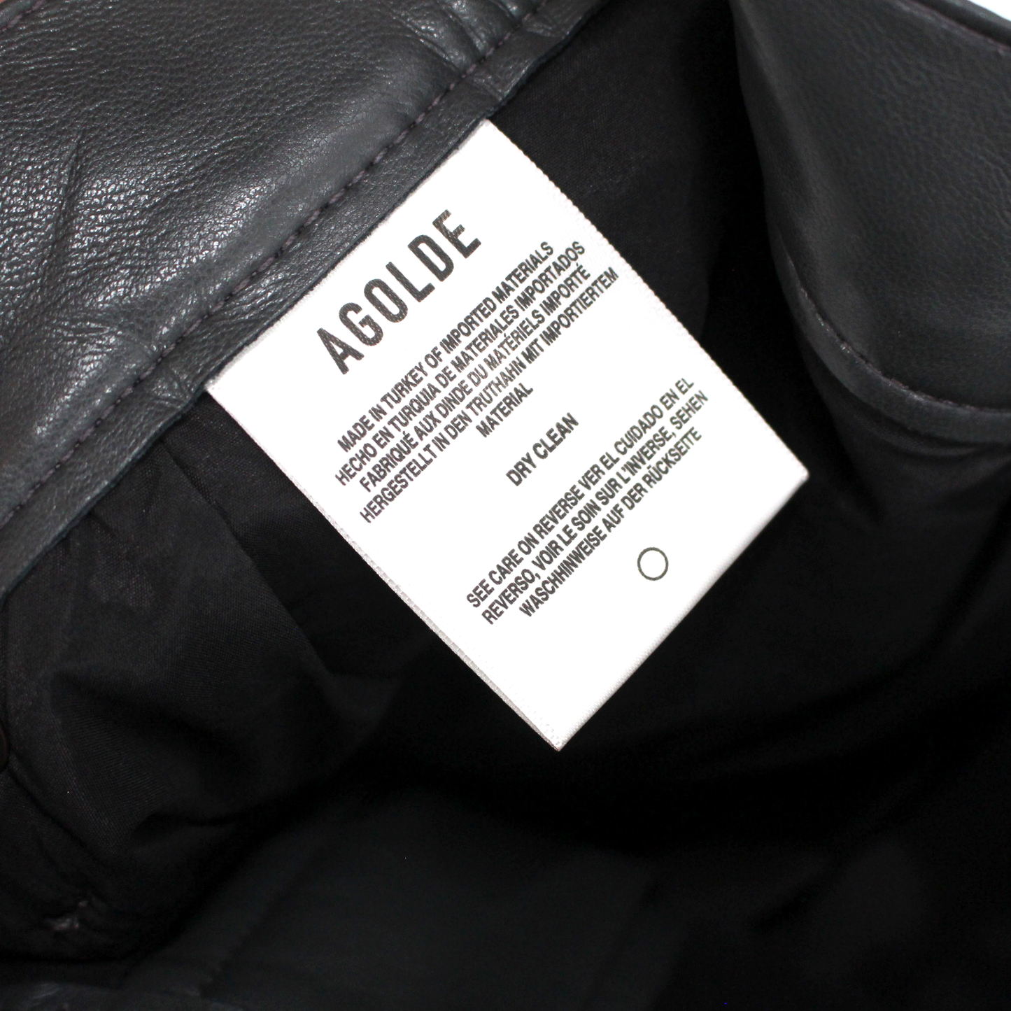 AGOLDE Leather 90s Pants