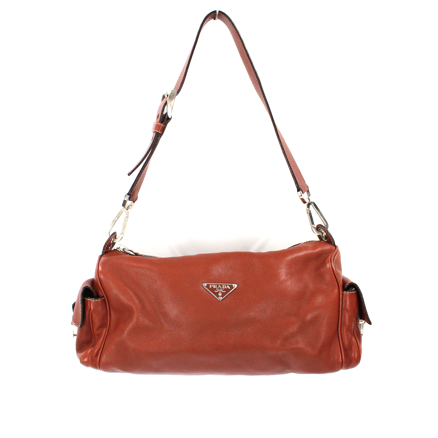 Prada Leather Hobo Handbag