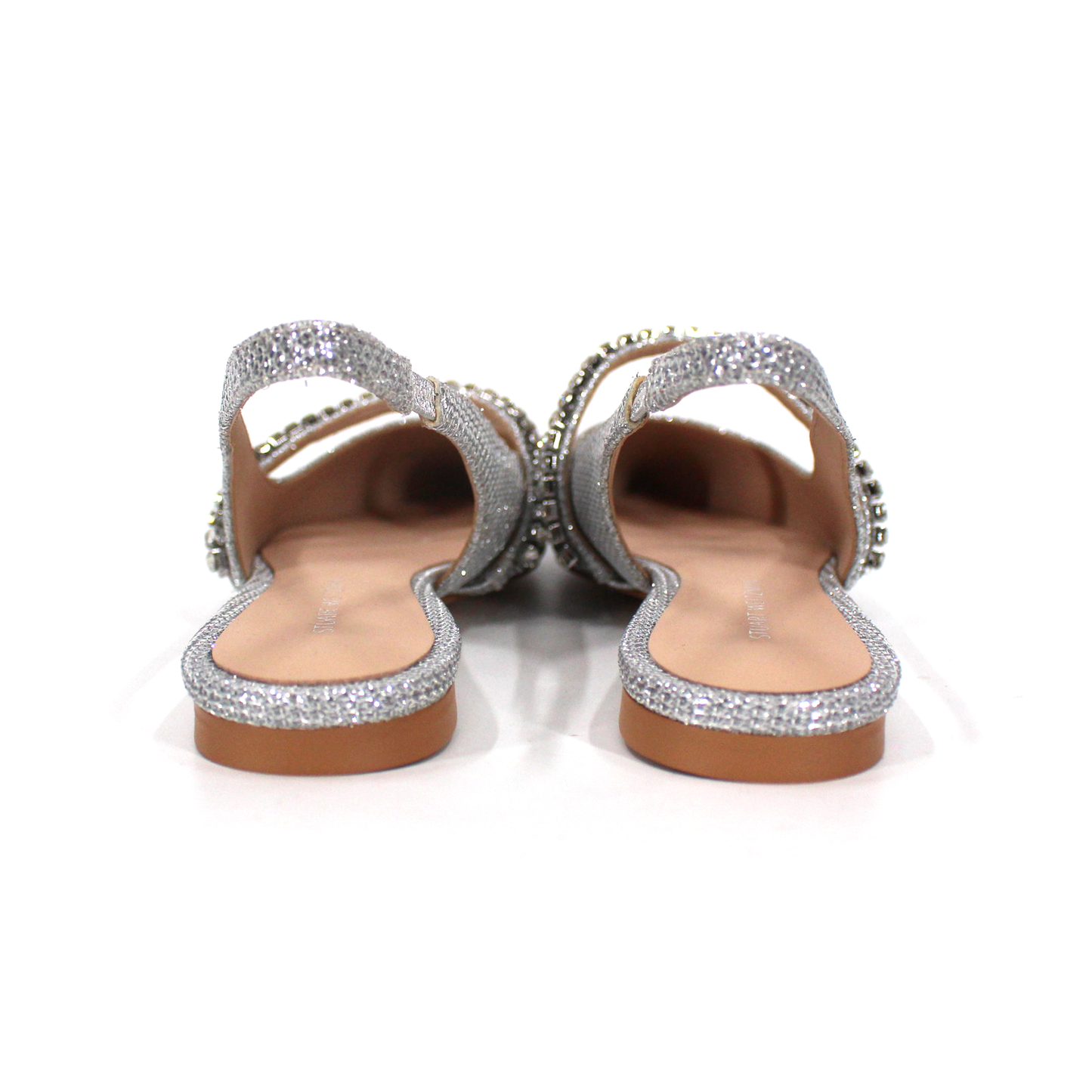 Stuart Weitzman Crystal Buckle Slides