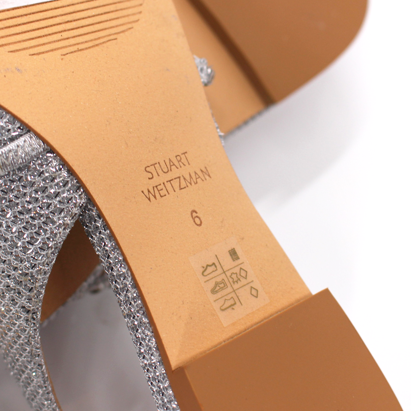 Stuart Weitzman Crystal Buckle Slides