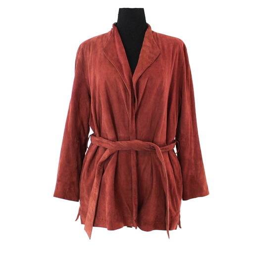 Reiss Willow Suede Wrap Jacket