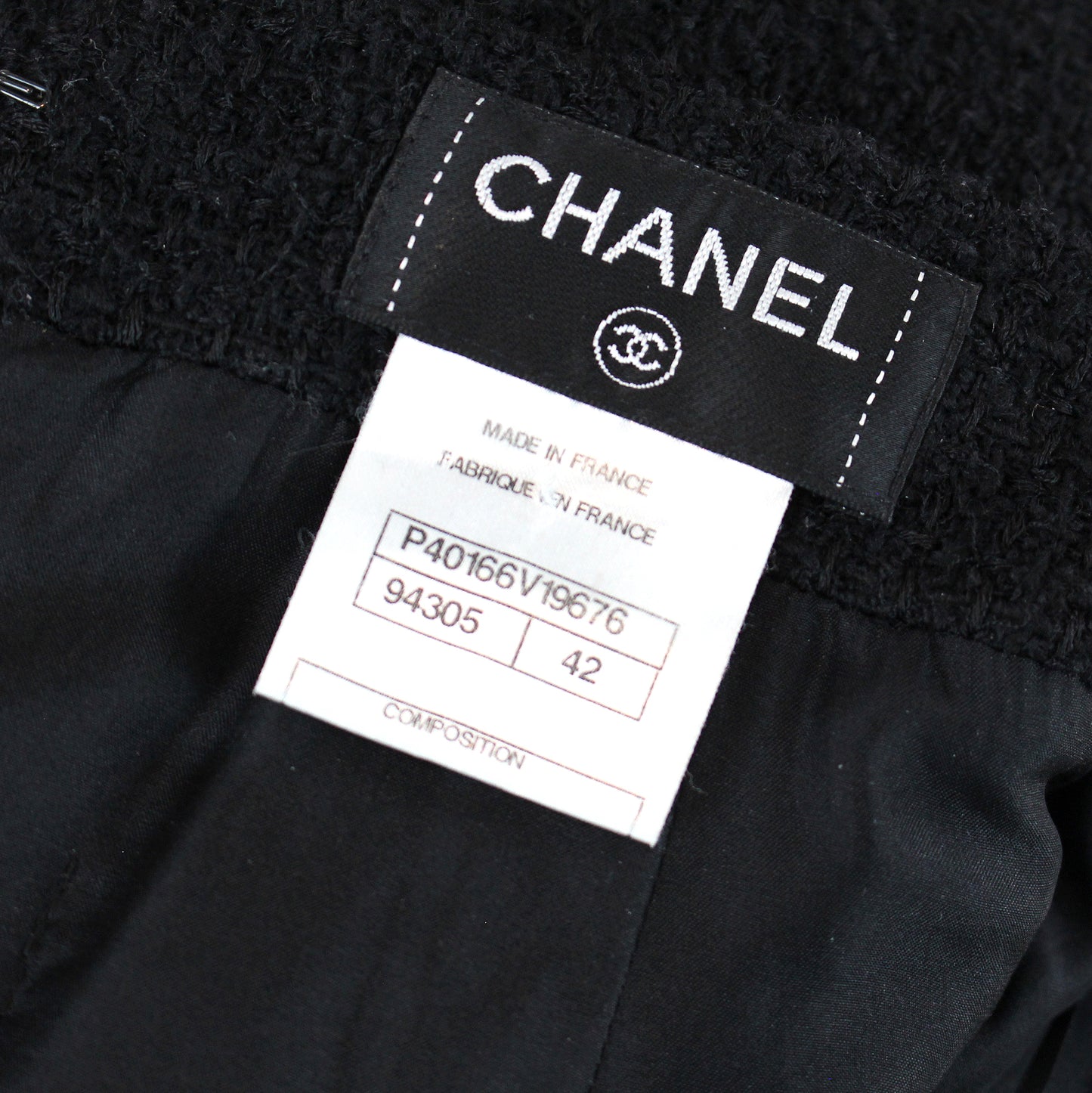 Chanel "Little Black Jacket" Skirt