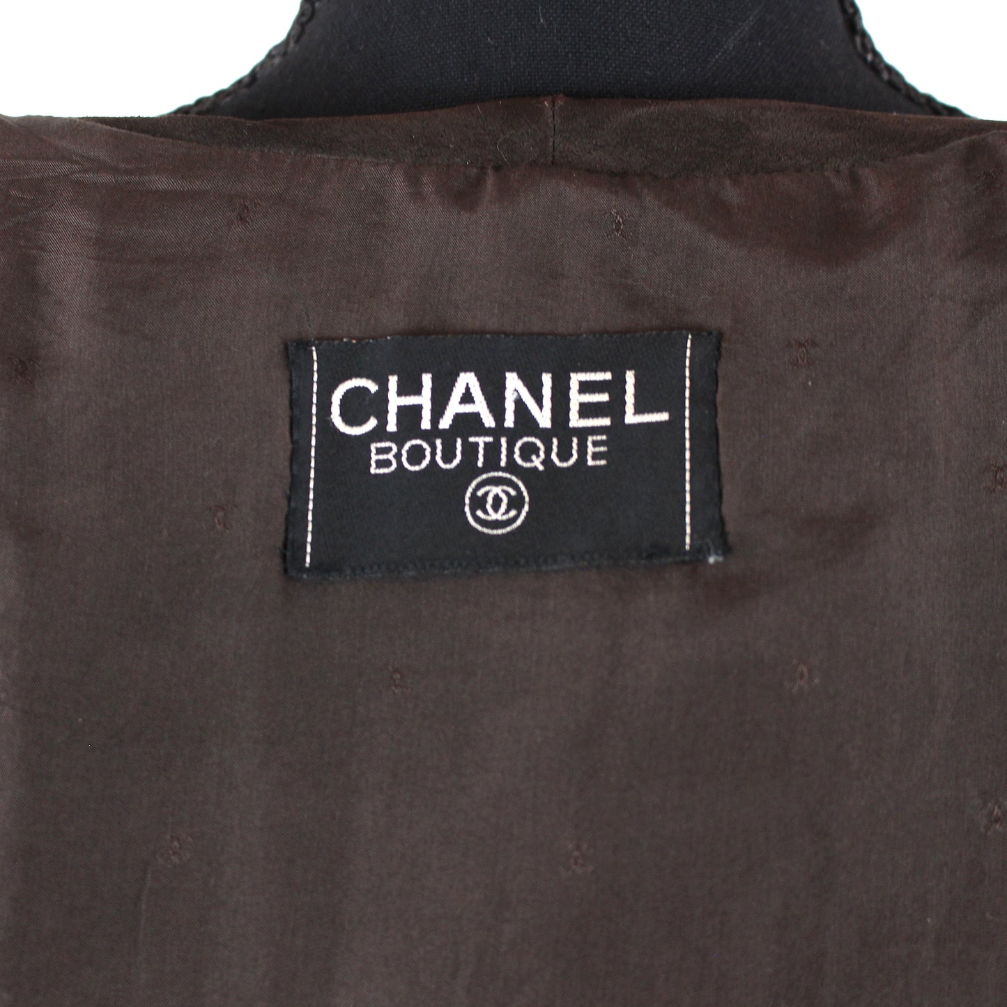 Chanel Suede Quilted Leather Jacket