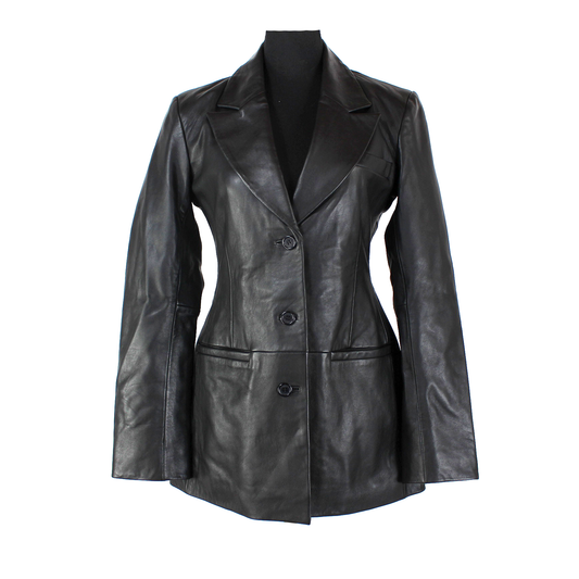 Reformation x Veda Hal Leather Blazer