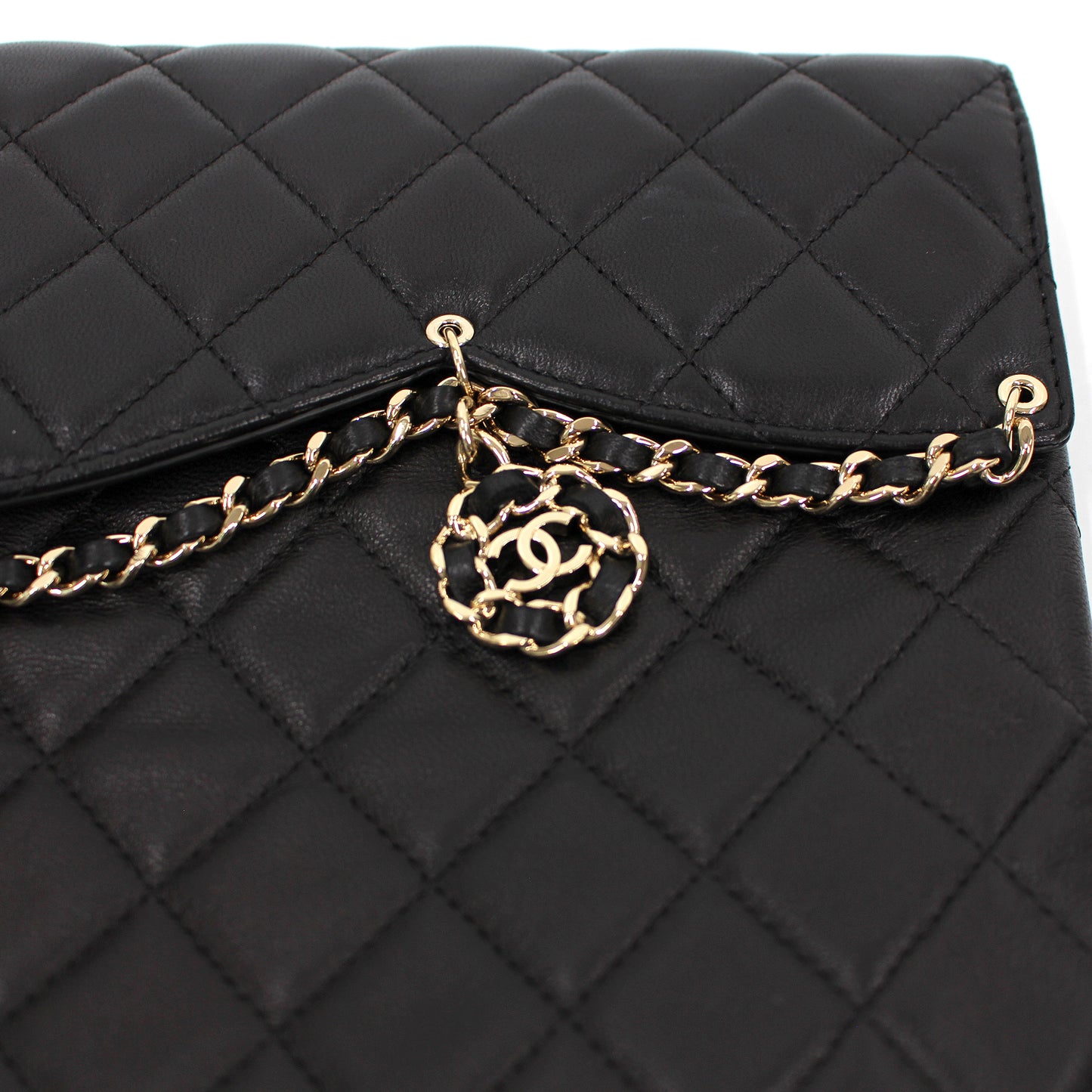 Chanel Quilted Chainlink Clutch