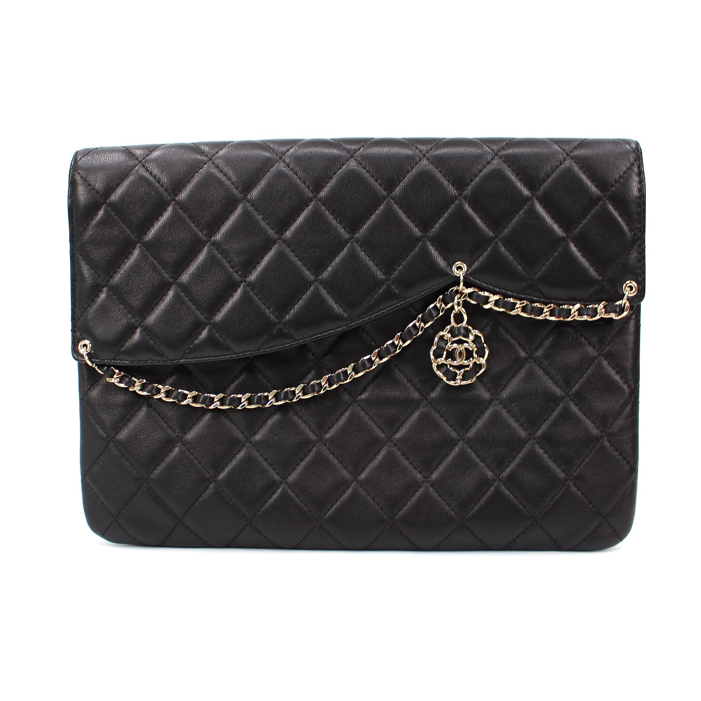 Chanel Quilted Chainlink Clutch