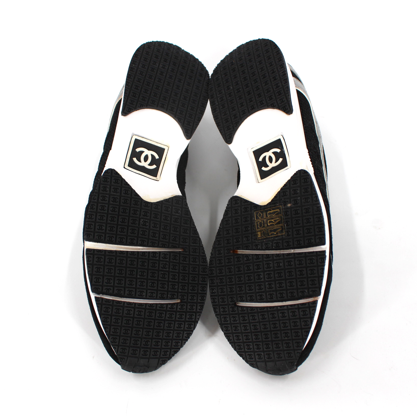 Chanel Mesh Leather Sneakers