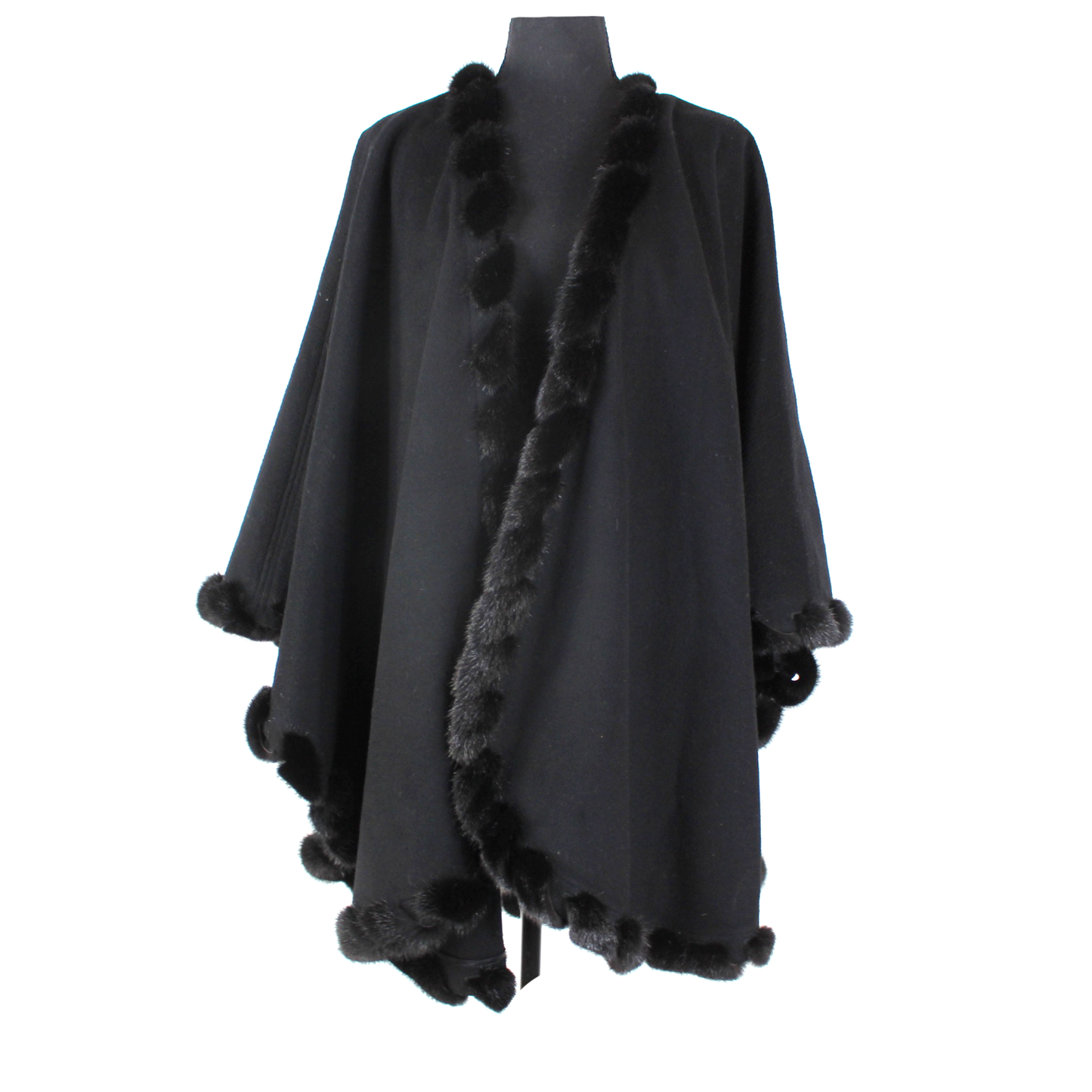 St. John Fur Trim Cape