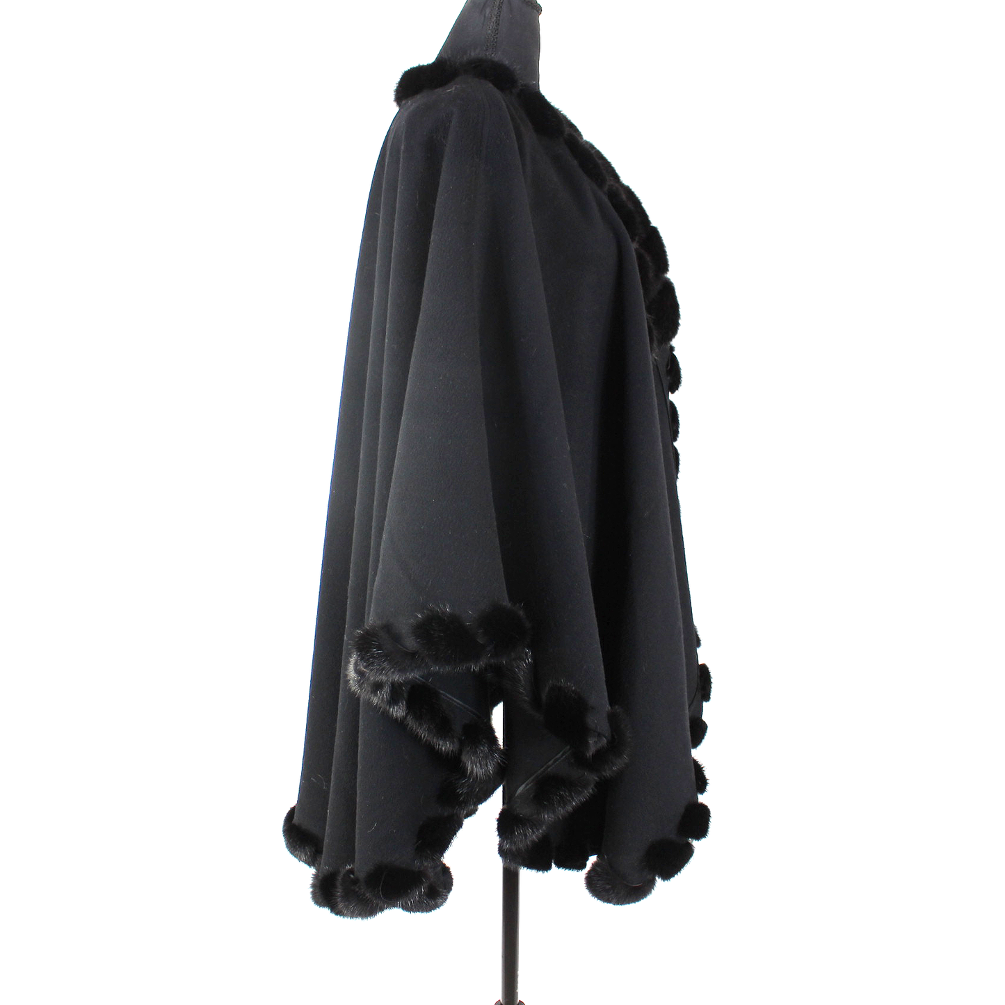 St. John Fur Trim Cape