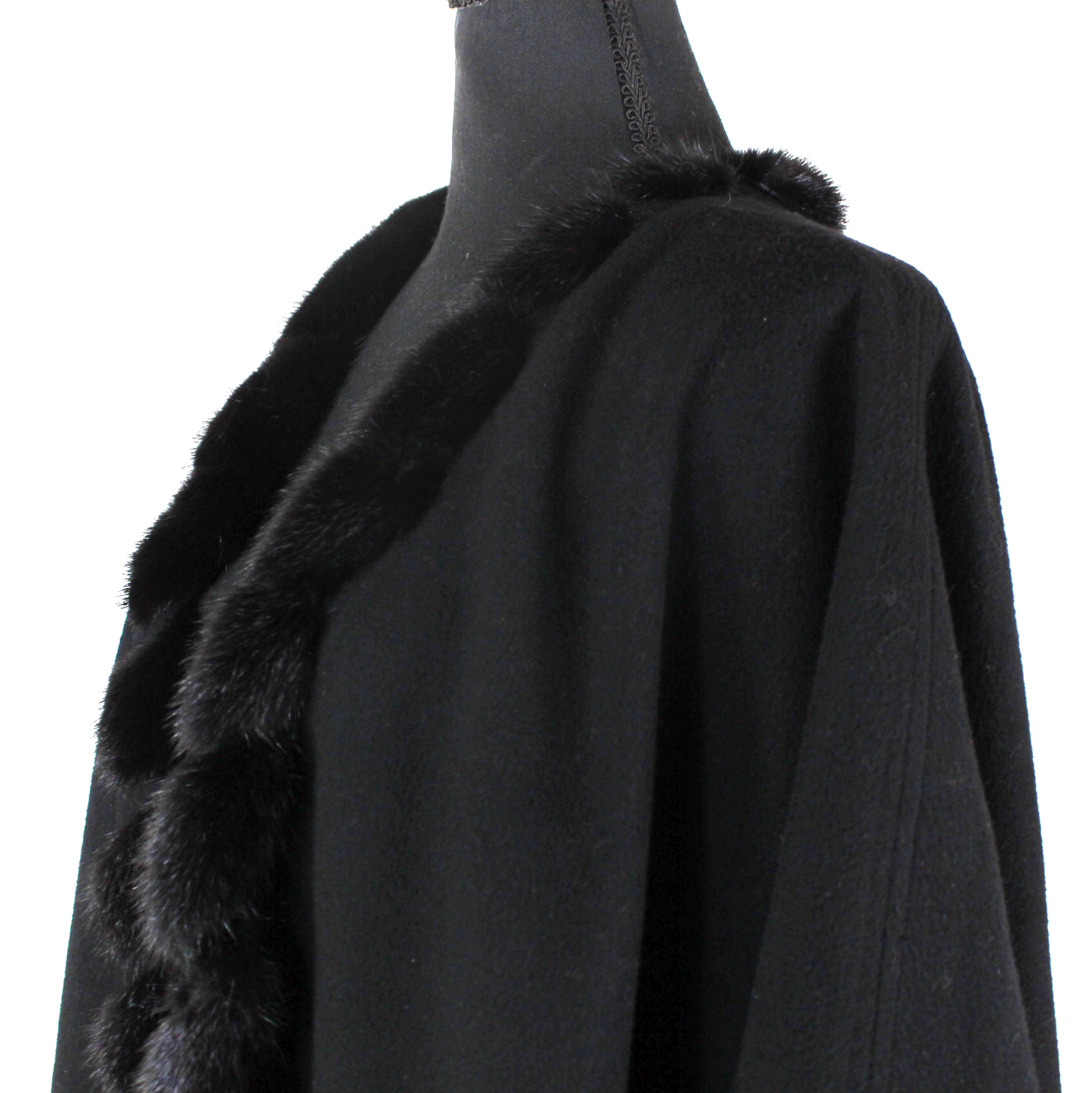 St. John Fur Trim Cape