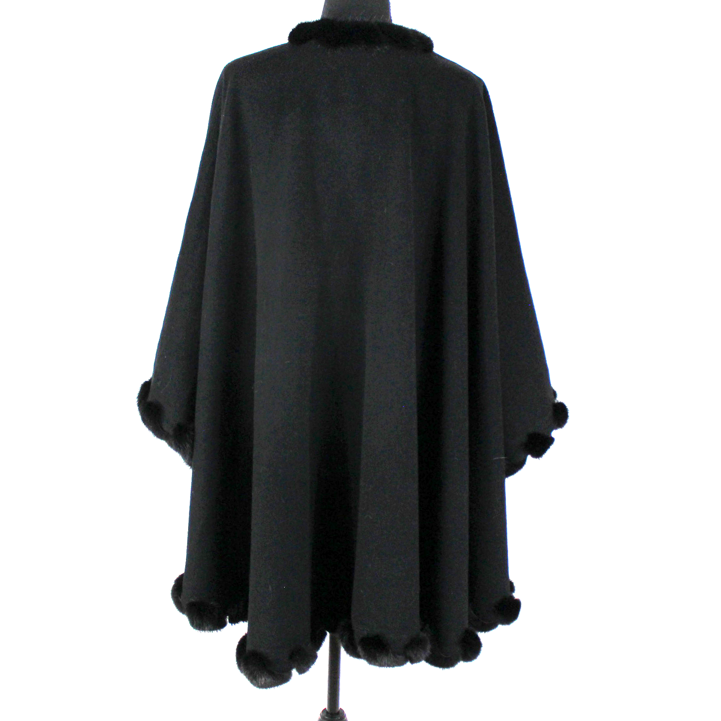 St. John Fur Trim Cape