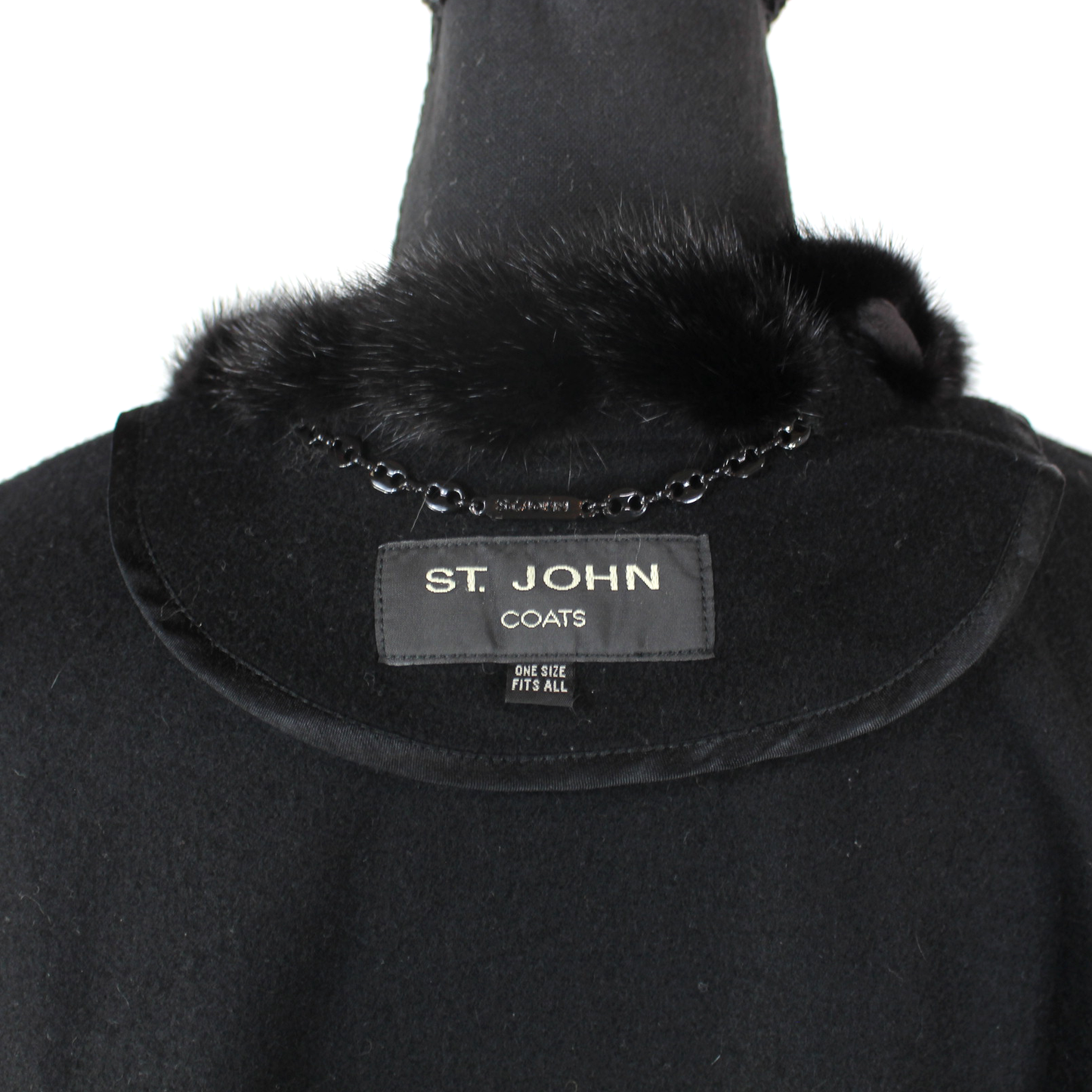 St. John Fur Trim Cape