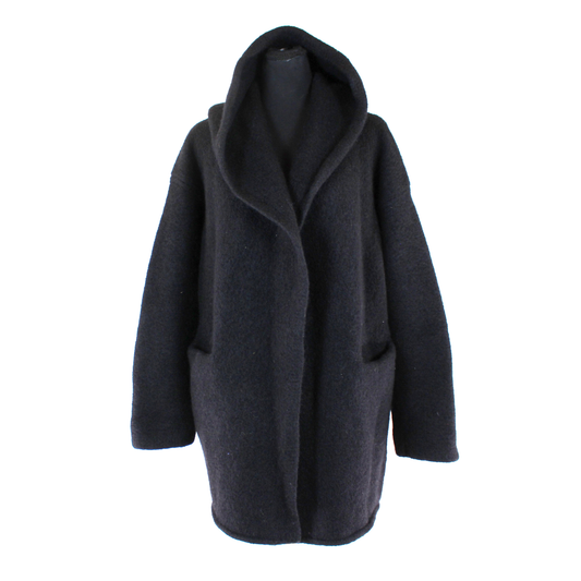 Peruvian Connection Hooded Knit Coat