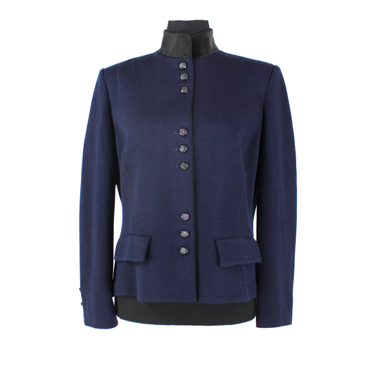 St. John Evening Satin Collar Blazer